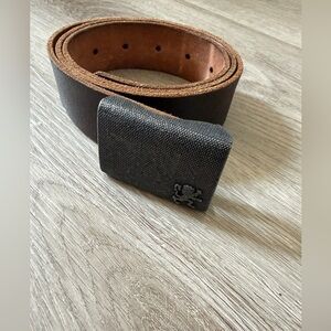 Men's Brown  Genuine Leather Belt